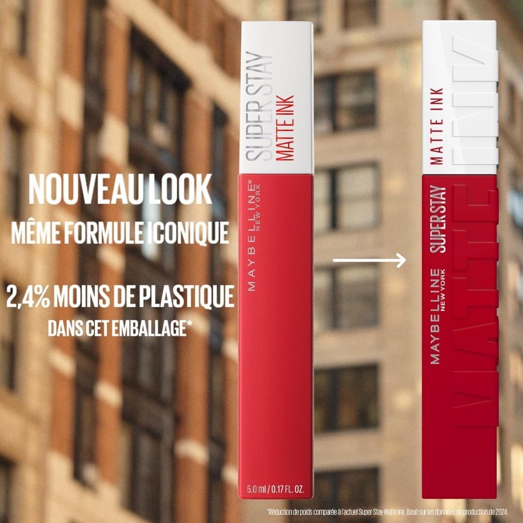 Maybelline New York - Exclusive Set of 6 Long-Lasting Liquid Lipsticks - Superstay Matte Ink - Shades: Lover (15)/Seductress (65)/Artist (120)/Dancer (118)/Pioneer (20)/Voyager (50)