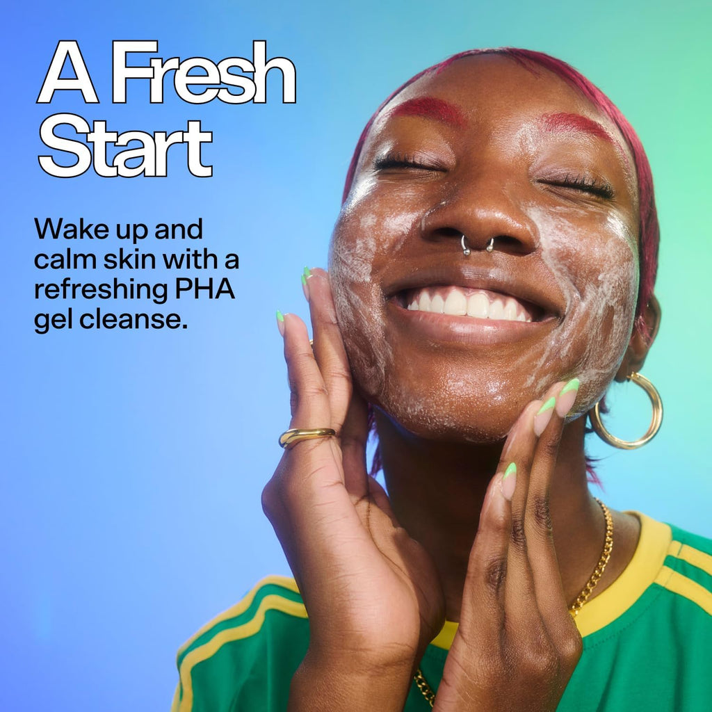 Kit de démarrage Bubble Skincare Nouveau soin visage pour tous les âges – Gel nettoyant, hydratant, tonifiant rafraîchissant